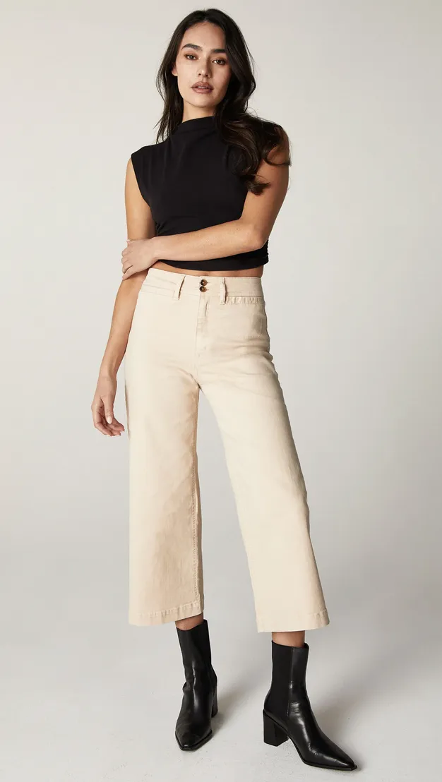 The Gemma High Waist Mod Sailor - Stone