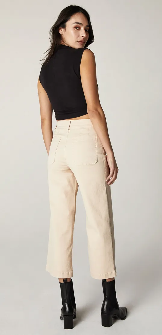 The Gemma High Waist Mod Sailor - Stone