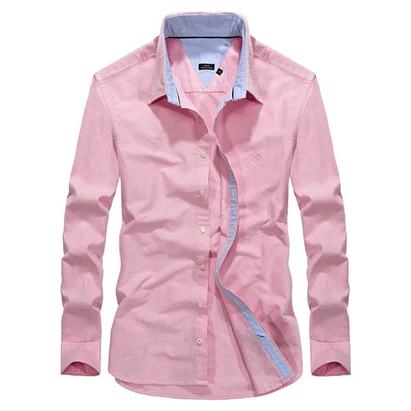 Thin Cotton Work Shirts for Men Autumn Long Sleeve Outdoor Loose