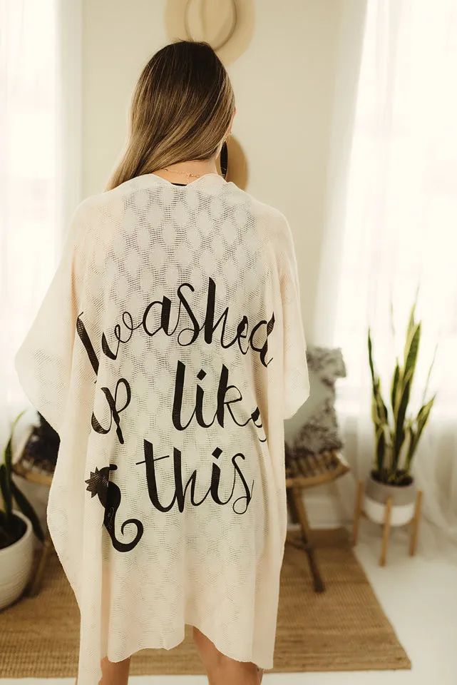 Thin Printed Kimono