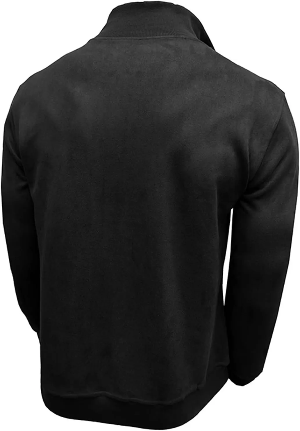 Velvet Sweatshirt Men Advantage Performance Mock Neck Thermal Long-Sleeve Quarter Zip Velour Sweaters Pullover Tops