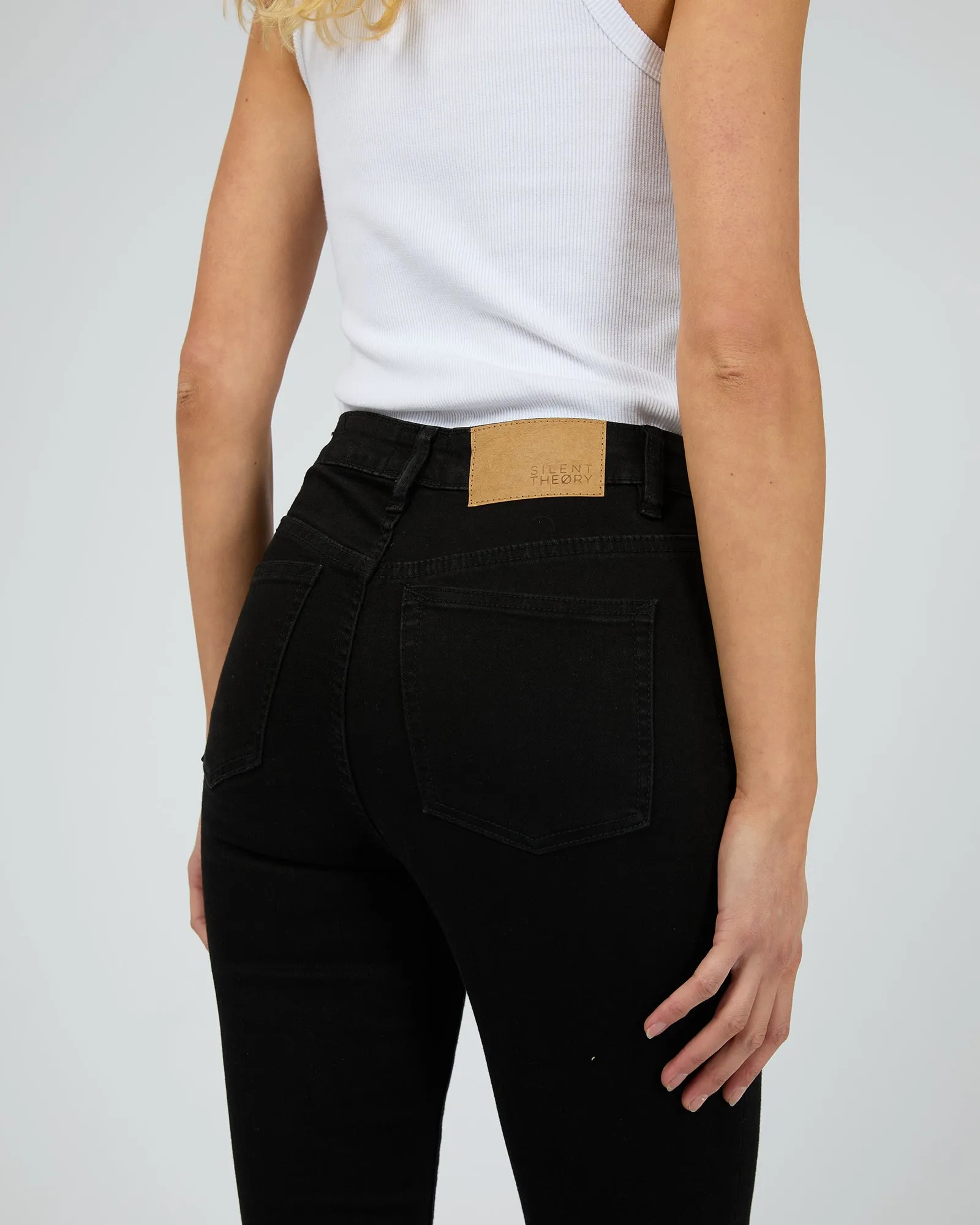 Vice High Skinny Jean Jet Black Trash