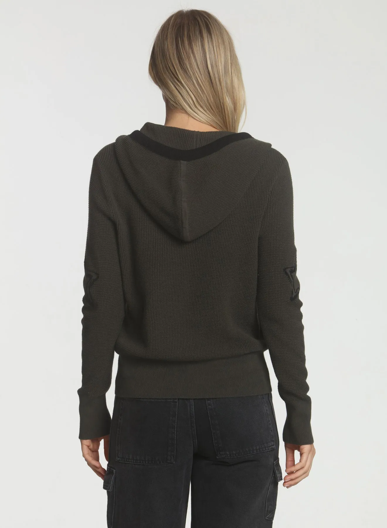 Wanda Star Hoodie - Army/black