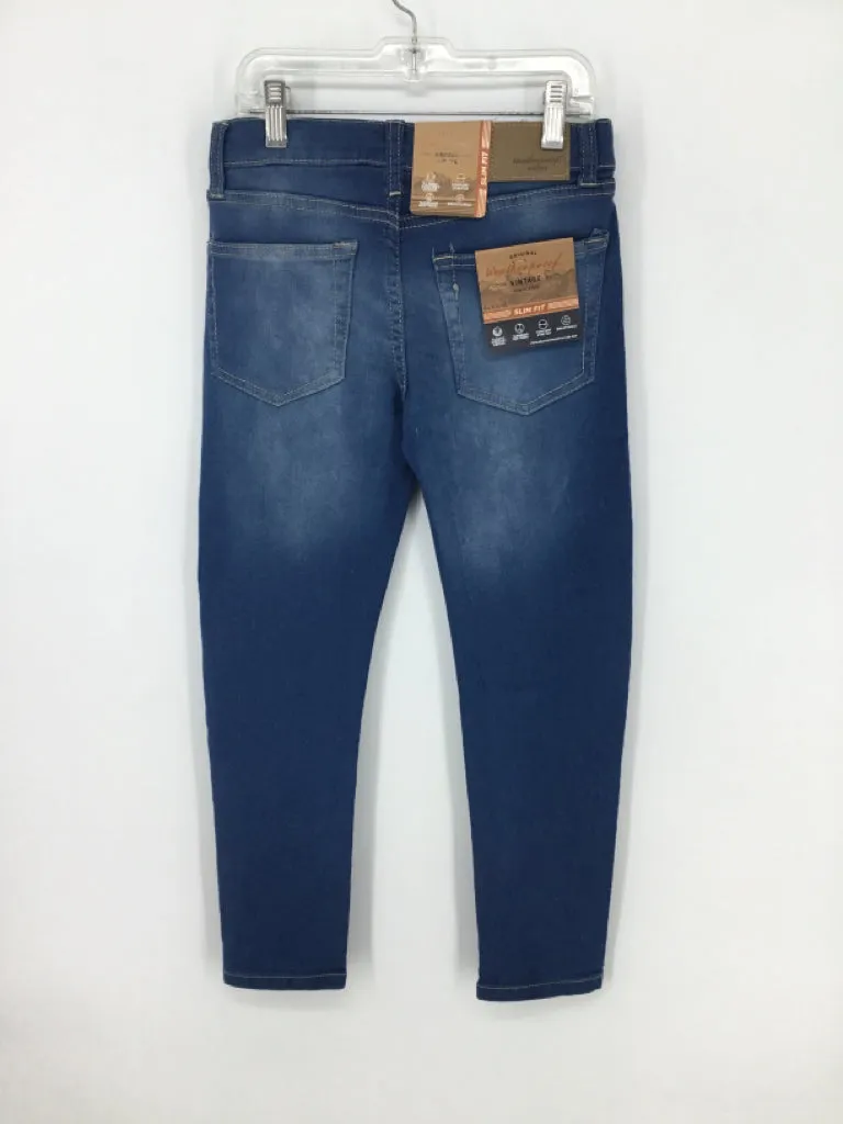 Weatherproof Child Size 8 Blue Solid Jeans - boys